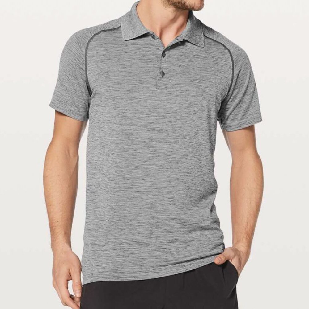 Lululemon Metal Vent Tech Polo - Gray - Medium